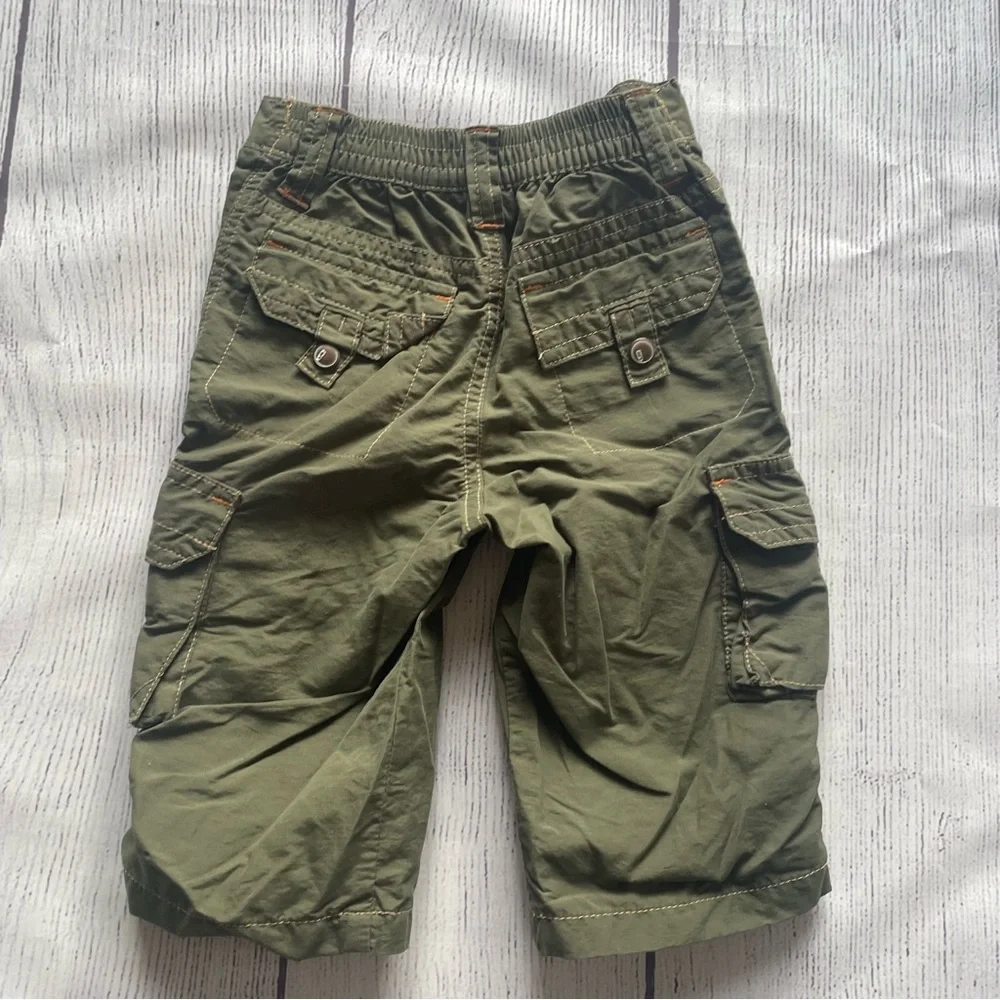 Gymboree Green Cargo Pants size 6-12 months